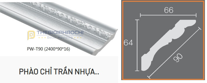 kich thuoc phao tran nhua pw-t90
